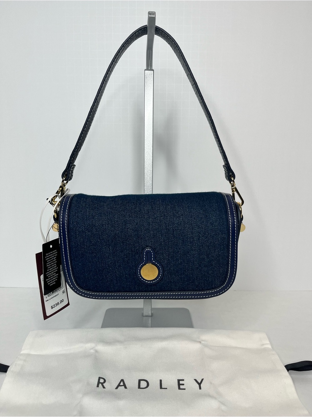 RADLEY LONDON Bathurst Mews Denim Small Flapover Crossbody Bag
